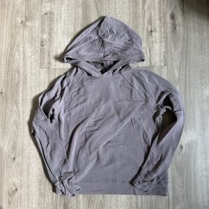 Athleta purple grey hoodie with thumb holes - size Medium - excellent condition
